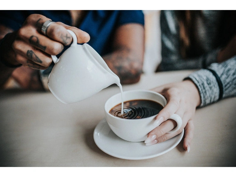 steamed milk in coffee